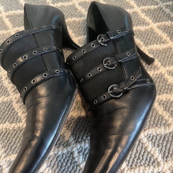 Vintage Walter Steiger Point Toe Booties 7.5 EUC Leather Luxury Designer Unique - Picture 7 of 7
